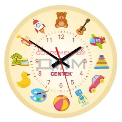 Часы настенные Centek CT-7104 Toys игрушки/Кот 